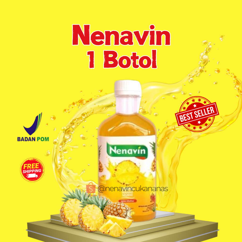 

Nenavin Cuka Nanas Original 1 botol 300 ml Turunkan Kadar Gula Darah