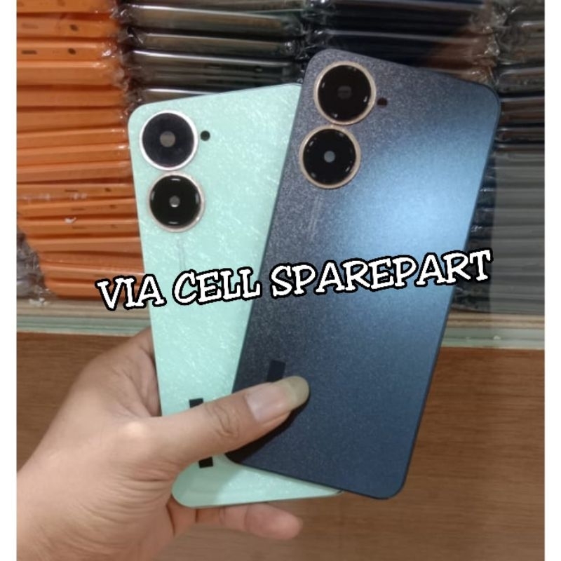 Cessing Cesing Hausing Fullset Vivo Y03 Y03T Backdoor + Bazel Bazzel Tulang Tengah Tutup Mesin