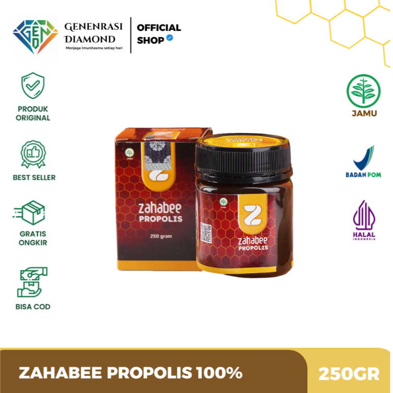 

QH Madu Propolis Madu Murni Asli 100% + Propolis