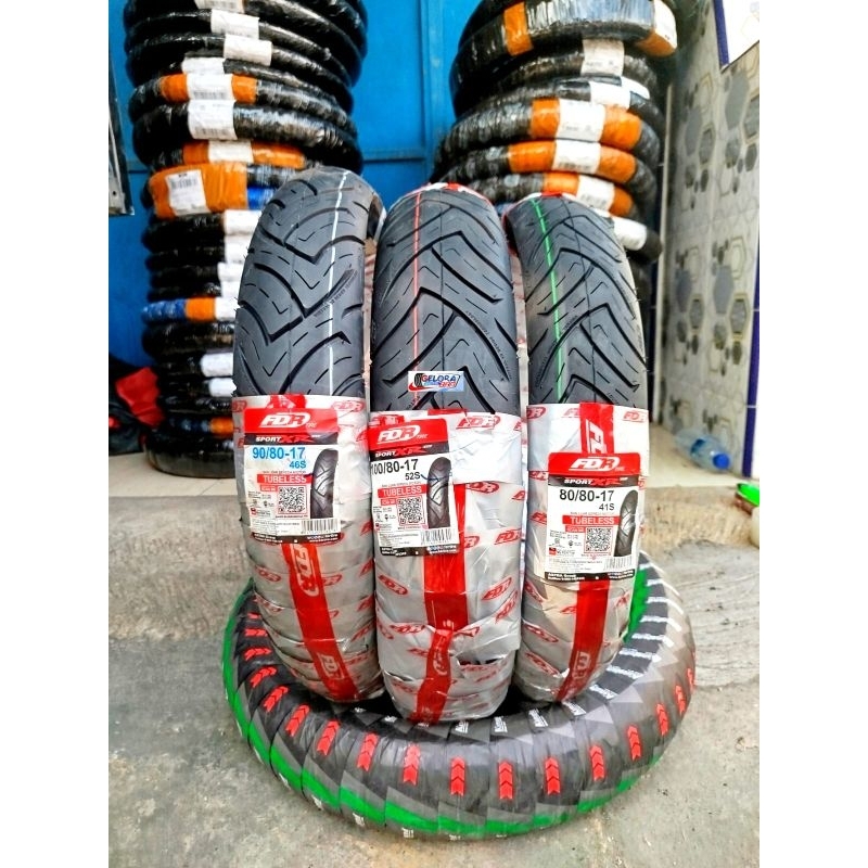 Ban Fdr Sport Xr Evo Tubeless 80/80-17 , 90/80-17 , 100/80-17 ban montor ring 17 ban fdr evo 90/80-1
