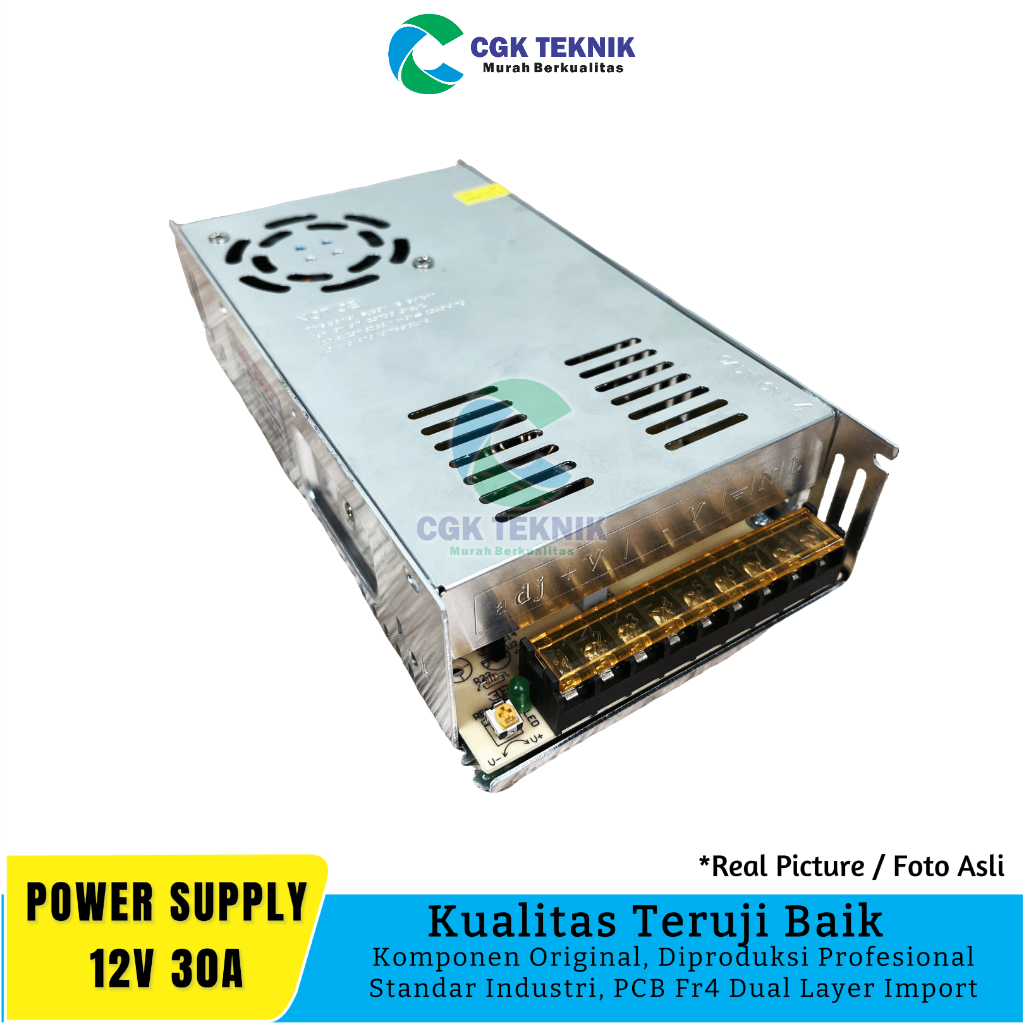 CGK TENIK - POWER SUPPLY JARING 12V 30A, PSU 12V 30A, PSU ROTAX