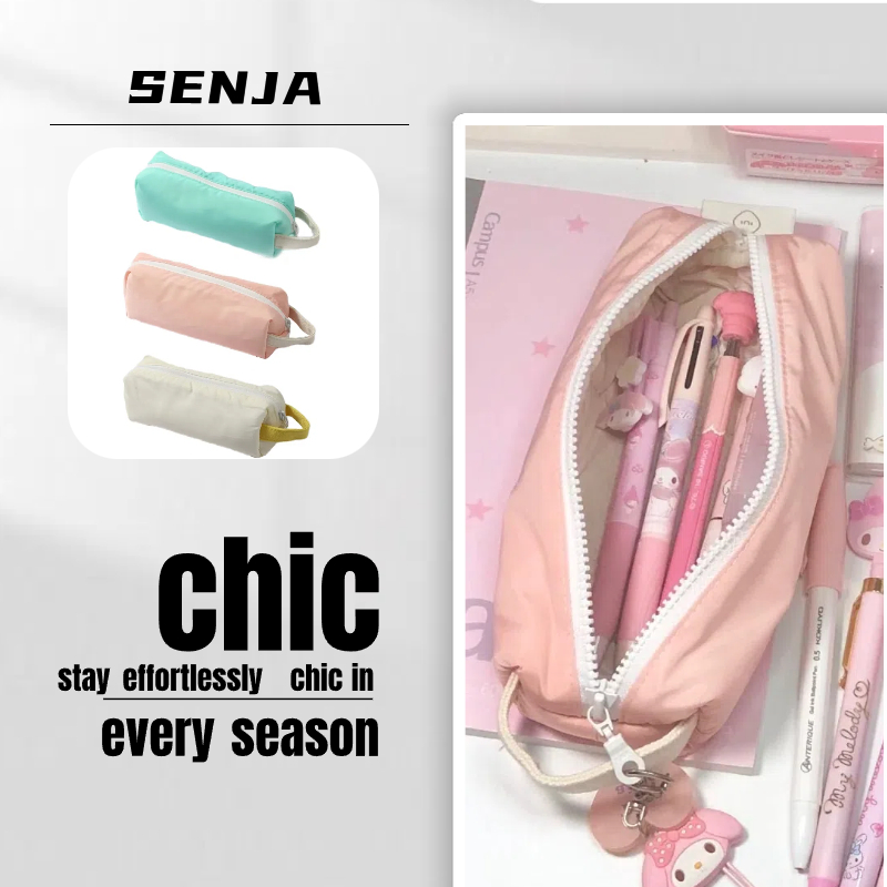 

Ready#kantong zipper pouch tempat pensil aesthetic bag mini korean pencil case cute pencil case pencil case Sera Niche Jepang Bernilai Tinggi Kotak Pensil Krim Kotak Kecil Lembut Anti Jatuh Penyimpanan Kotak Pensil Ringan dan Kotak Alat Tulis Sederhana