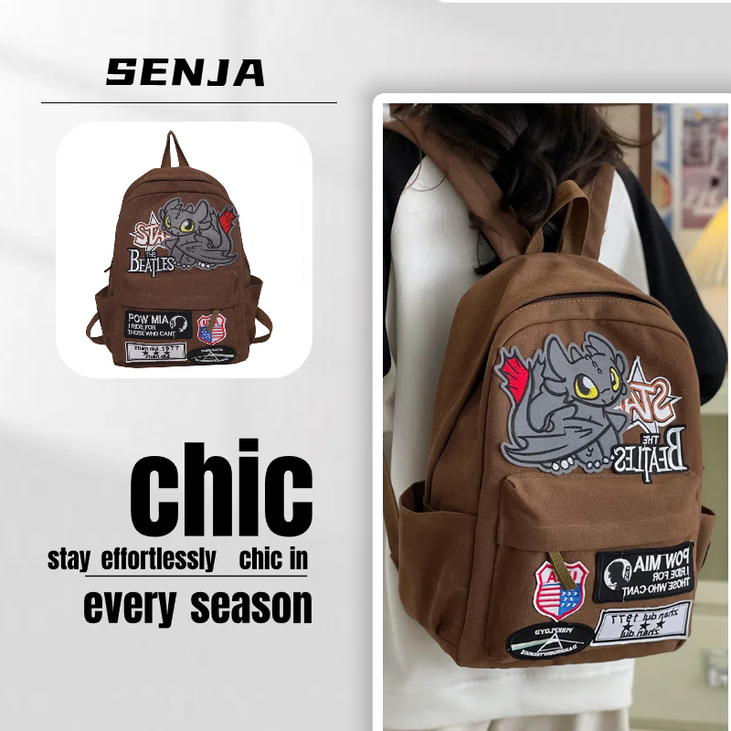 tas ransel Sekolah backpack Kanvas tas ransel wanita import korea fashion Tas Laptop Tahan Air tas s