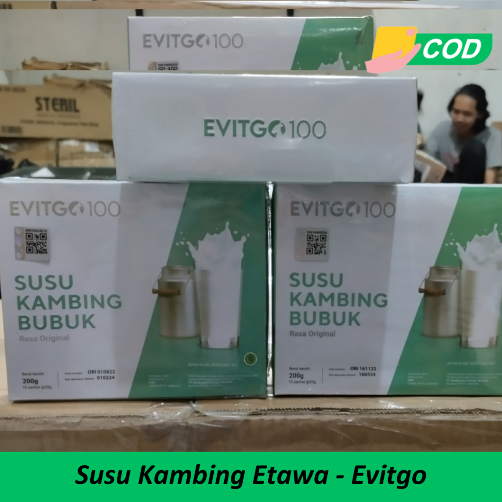 

Susu Kambing Etawa Original - Susu Bubuk 1 Kotak Kemasan 10 Sachet