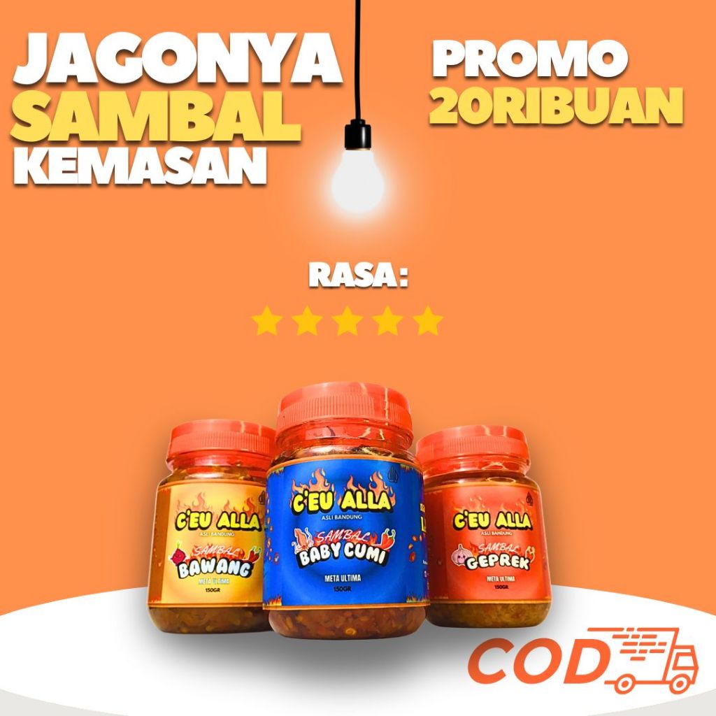 

!LAGI VIRAL COD ! SAMBAL BAWANG CEU ALLA 150GRAM SIAP SAJI