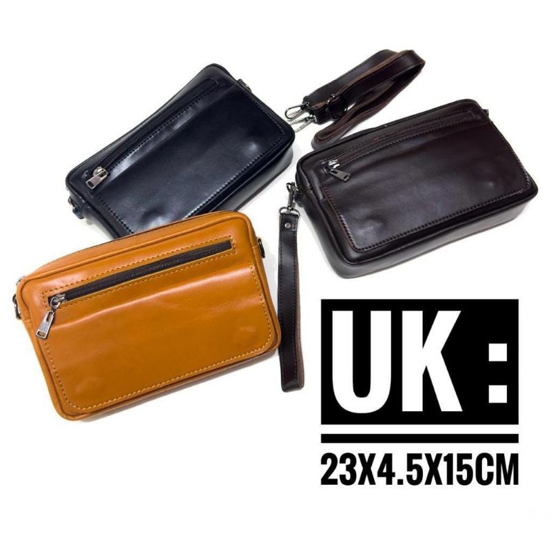 Tas Kulit Asli Garut - Tas Pria - Tas Selempang Handbag Slingbag