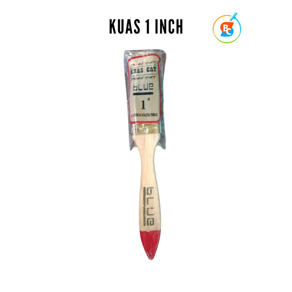 

Kuas Kecil Gagang Kayu Ukuran Standar 1" Inch / Paint Brush 1 Pcs