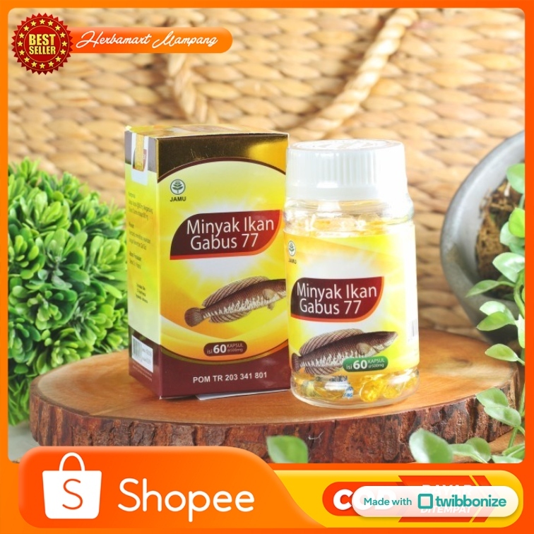 ALBU OIL GABUS 77 60 Kapsul Minyak Ikan Darusyifa Penyembuhan Luka