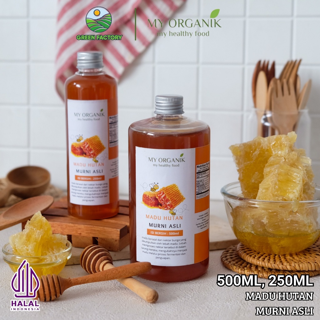 

My Organik Madu Hutan Kalimantan 250ml Madu asli Hutan Murni