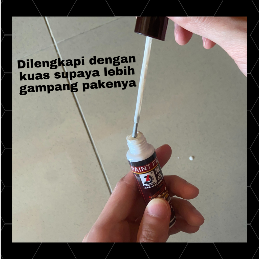 RB Spidol baret Cat oles penghilang lecet motor mobil original warna biru metalik / cat anti baret