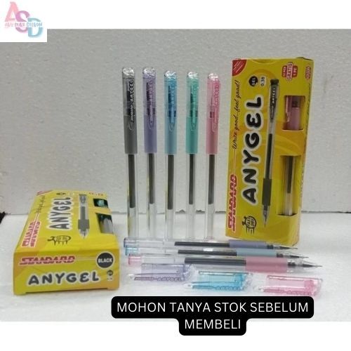 

Pulpen STANDARD ANYGEL 0.38 Bolpen Murah Isi 12+1 pcs