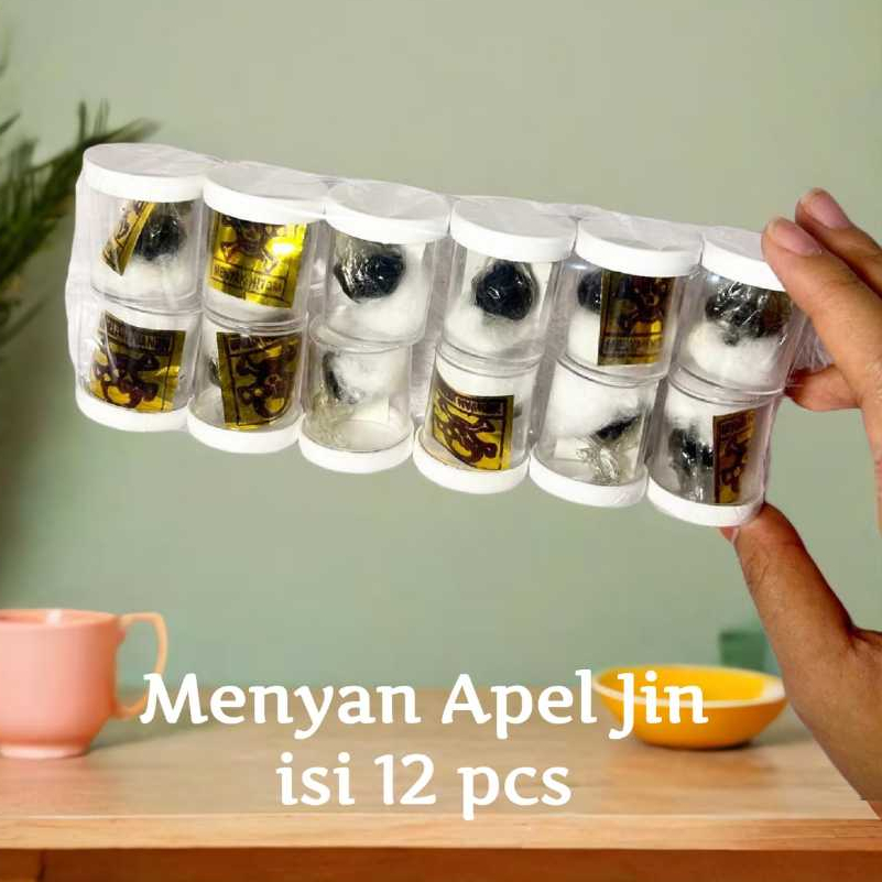LING XIANG AROMA Menyan Arab Apel Jin Cap Madat Tengkorak Kemenyan Aroma Wangi Lusinan 12 Toples