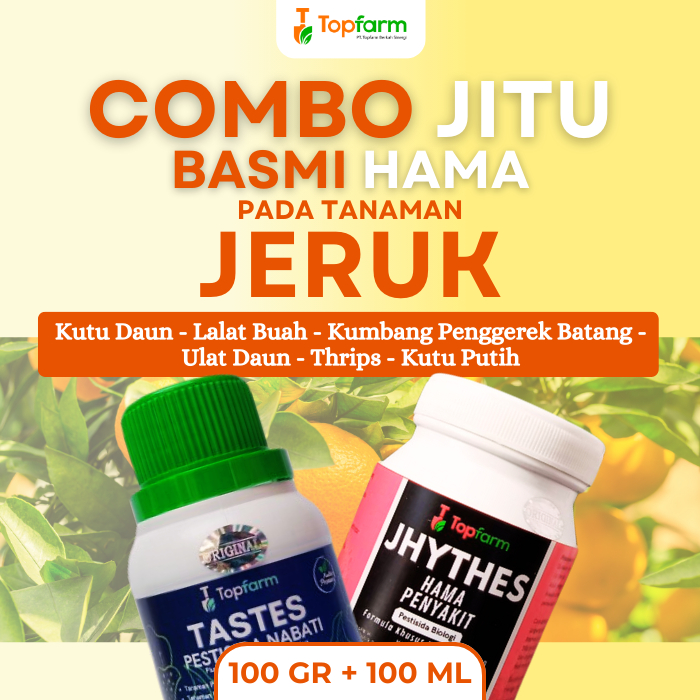 Insektisida Topfarm / Obat Semprot Ulat Pohon Jeruk / Obat Ulat Daun Jeruk / Obat Hama Ulat Daun Jer