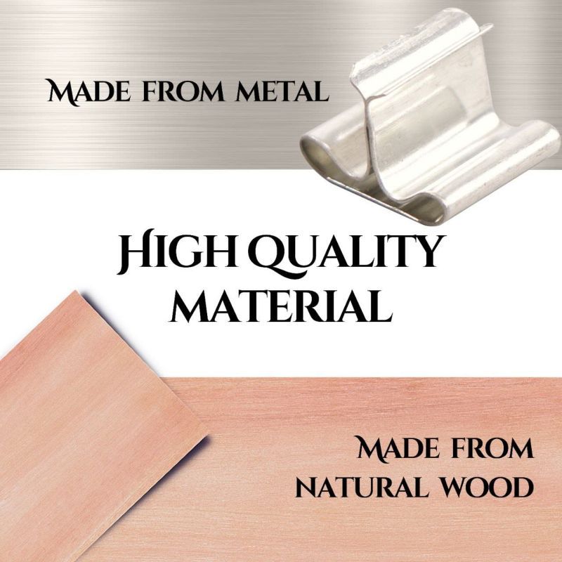 Sumbu Lilin Kayu Isi 50 Wick Sumbu Lilin Kayu Degan Metal Sustainer Premium Terbaik Berkualitas