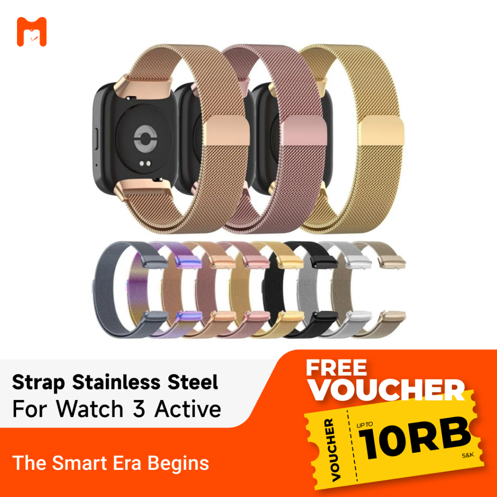 Strap Redmi Watch 3 Active Stainless Steel Tali Redmi Watch 3 Active