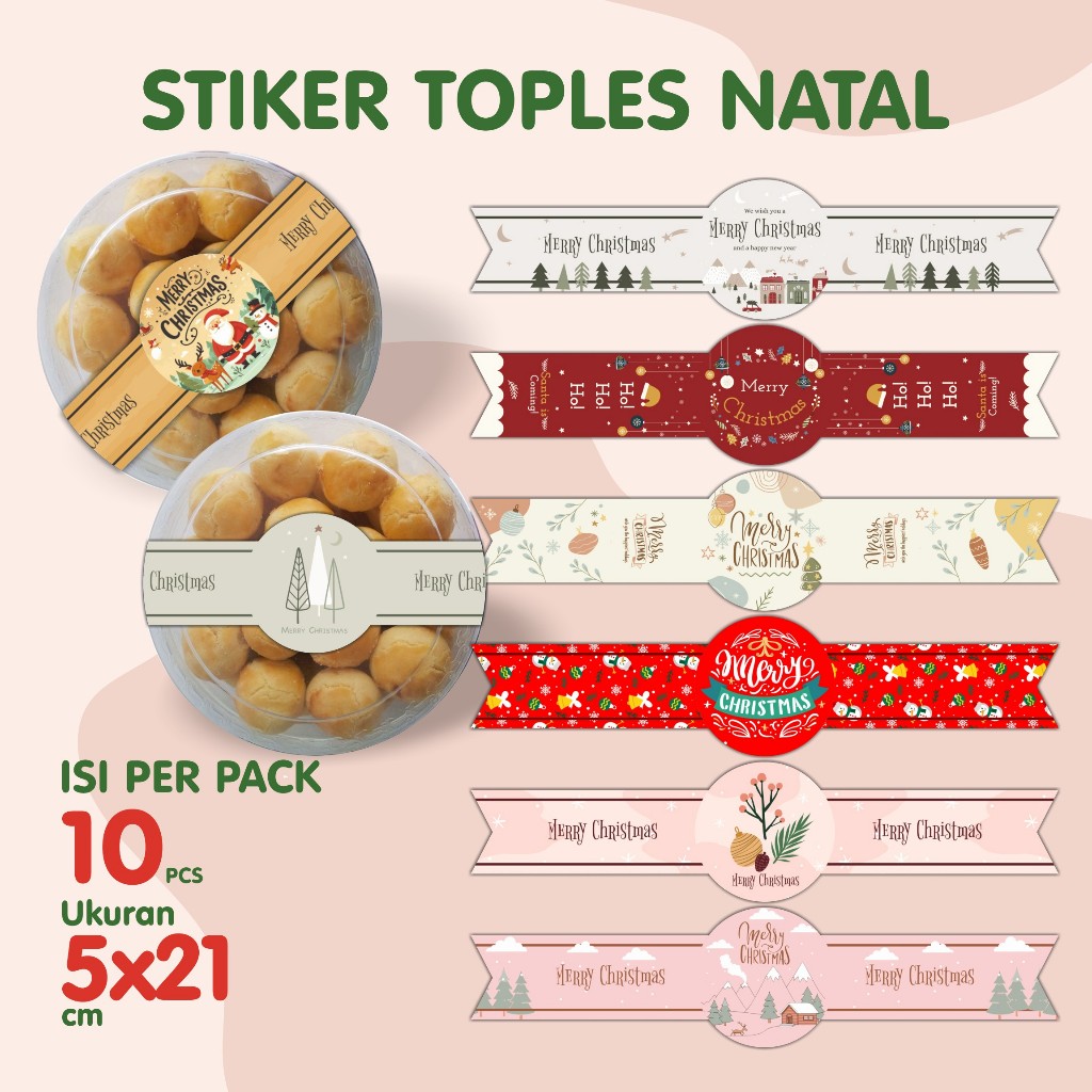 

STIKER TOPLES NATAL - stiker christmas - Stiker natal