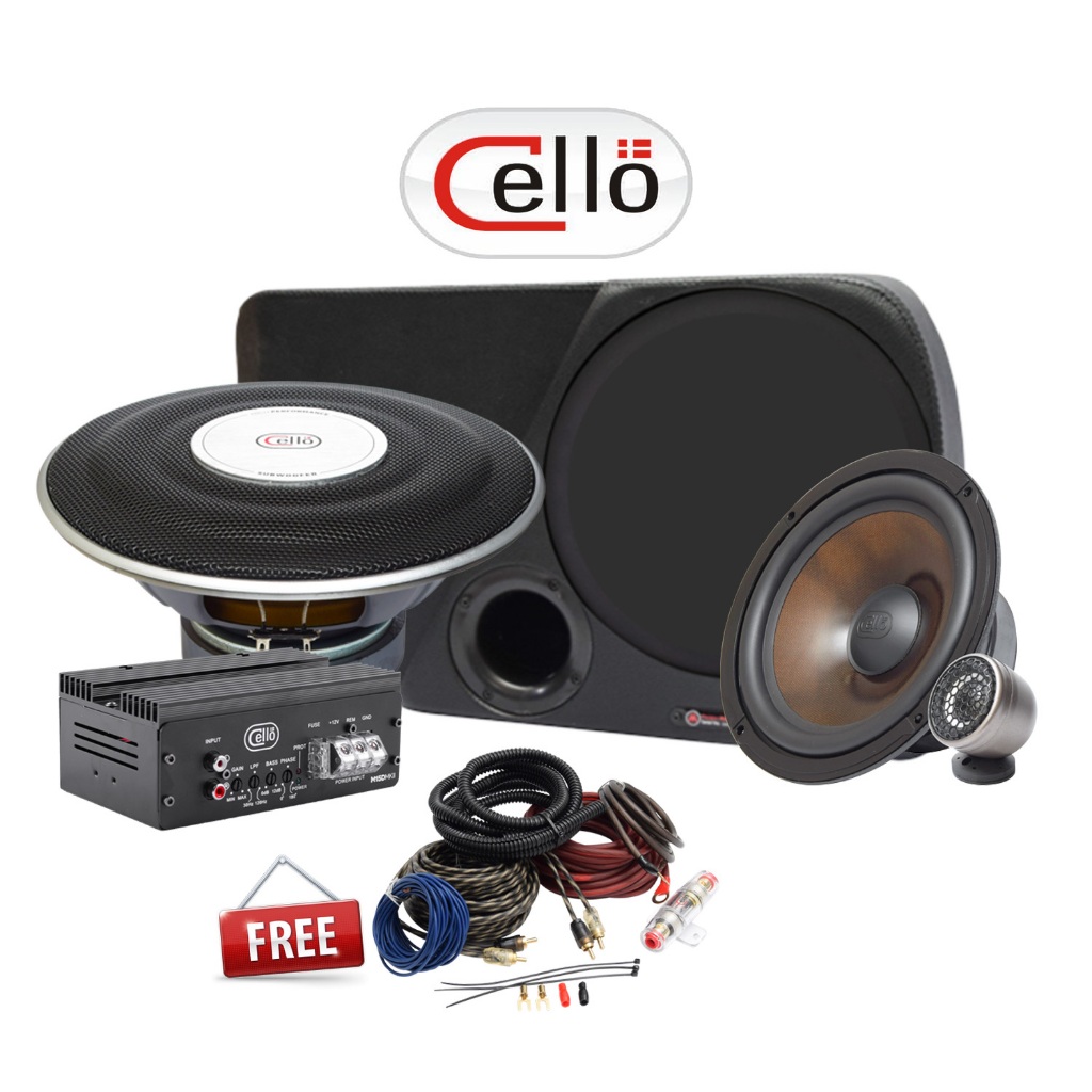 Paket Audio Mobil Fullset Mitsubishi Pajero Sport 2015-Now Cello Audio High Quality