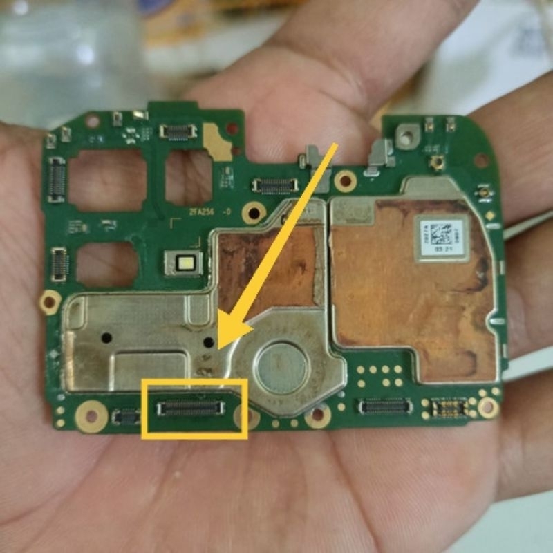 soket flexible lcd Oppo a15 / konektor flexible LCD Oppo a15