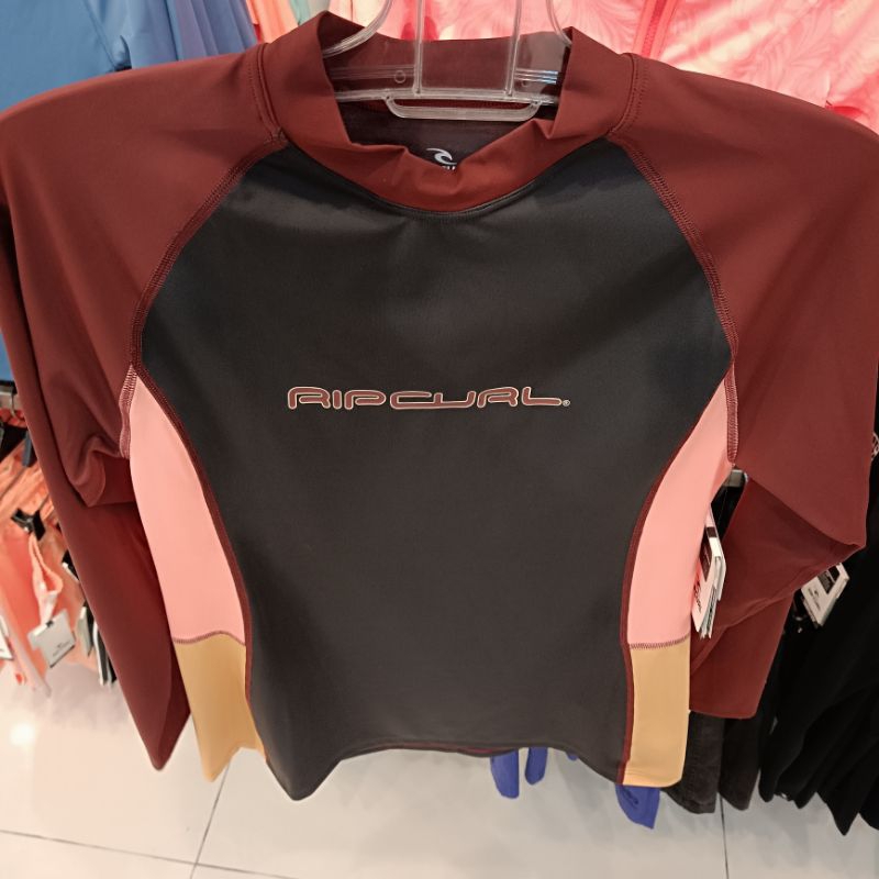 Rashguard wanita Ripcurl Blck party upf 50+ Ls  top