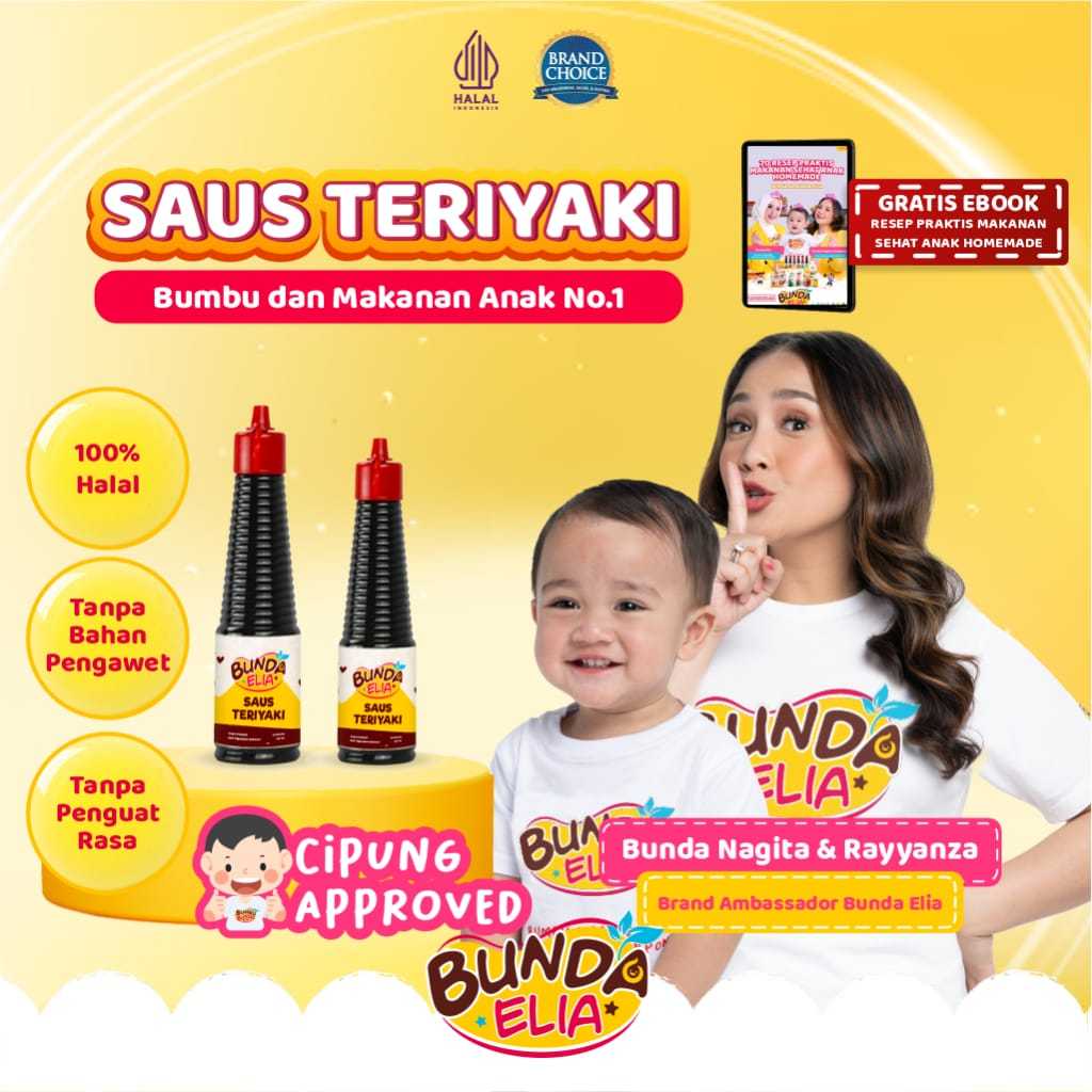 

Bumbu Bunda Elia Saus Teriyaki/Saus Teriyaki MPASI