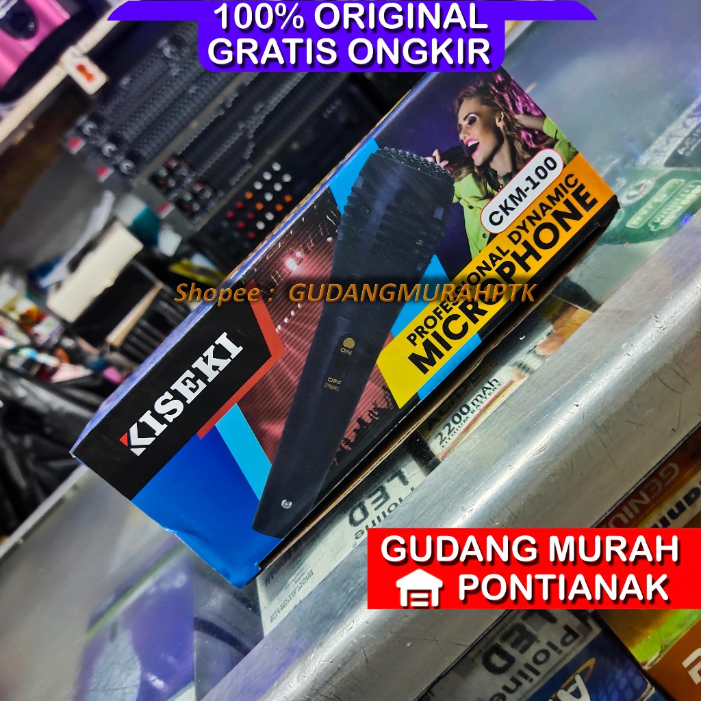 Kiseki Mic Kabel Ckm-100 | Mic Kabel Karoke | Microfon Karoke Ckm-100 merk kiseki
