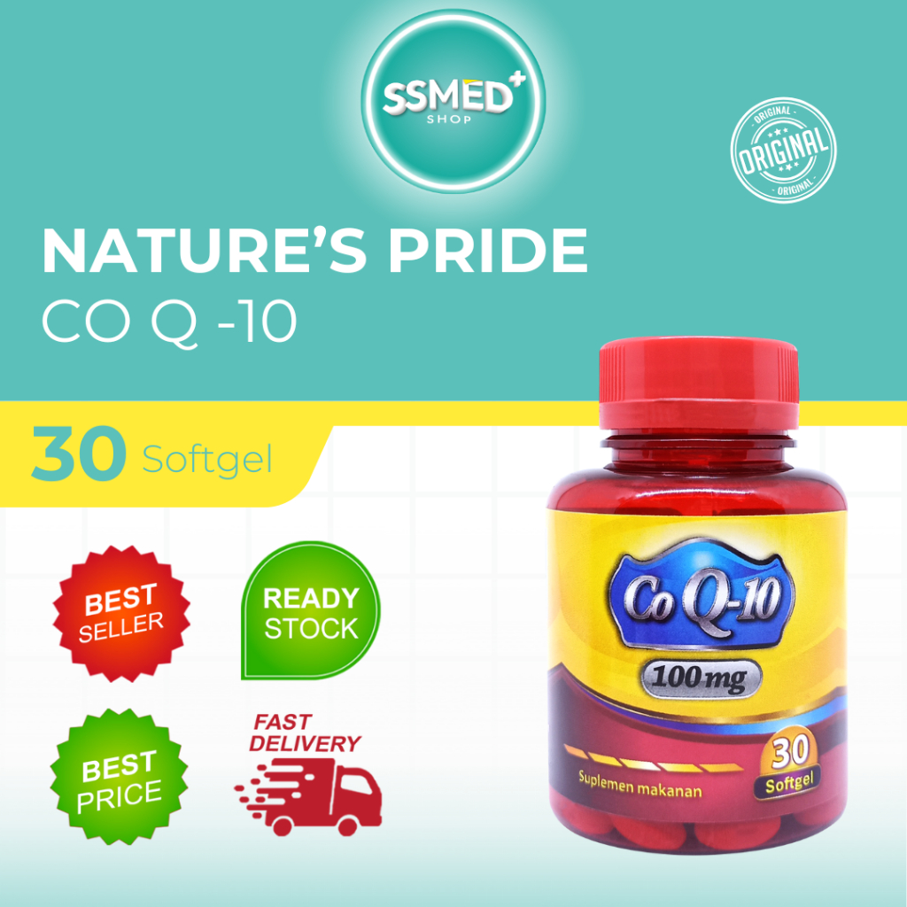 NATURE'S PRIDE - CO Q-10 100 MG - CO ENZYM - ISI 30 & 100 || SUPLEMEN KESEHATAN