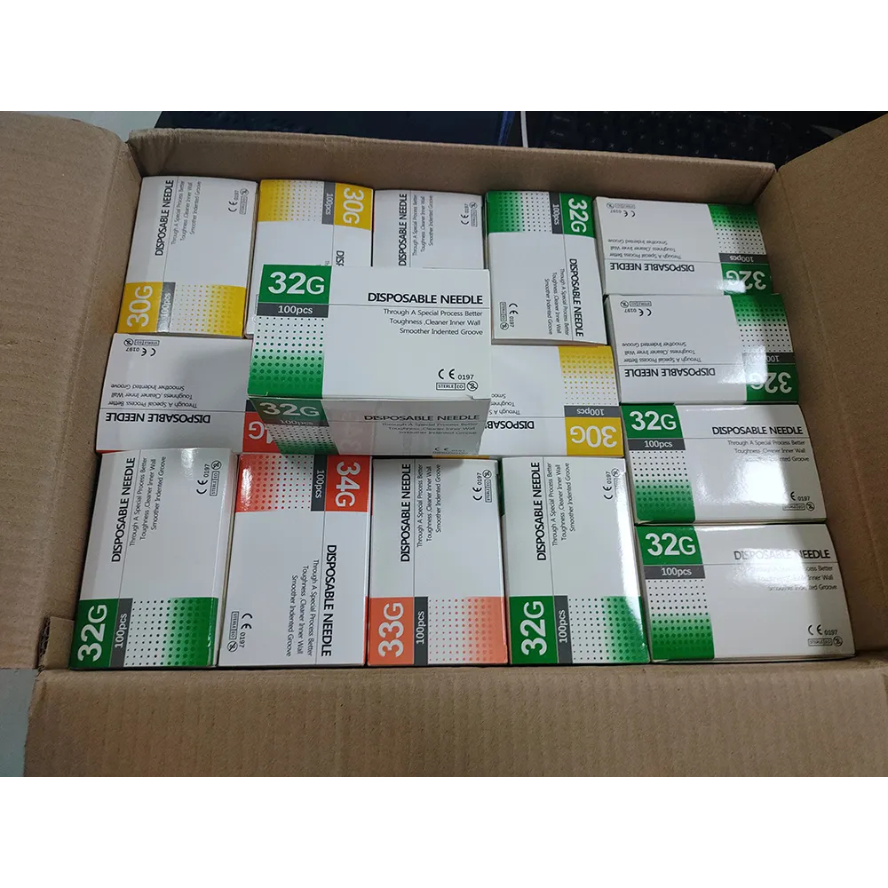 100pc jarum meso jarum 34G 32G 30G jarum meso 34Gx4mm jarum 30G x 4mm 32G x 4mm sungshim jarum meso(