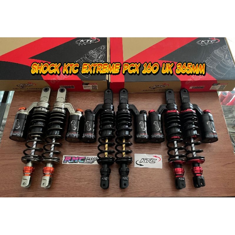 Shock Ktc racing extreme pcx 160 ukuran 365mm / Shock ktc Extreme pcx 160 original klik fungsi