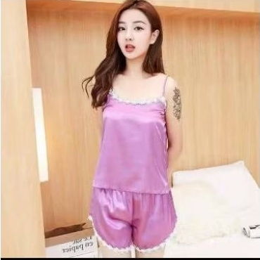 preloved piyama sexy / baju tidur lilac