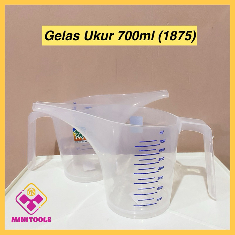 Gelas Ukur 700ml leher panjang Green Leaf 1875 / takaran 700ml