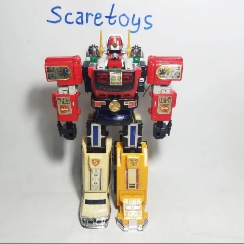 dx victory robo megazord gogo five power rangers lightspeed rescue megazord zord