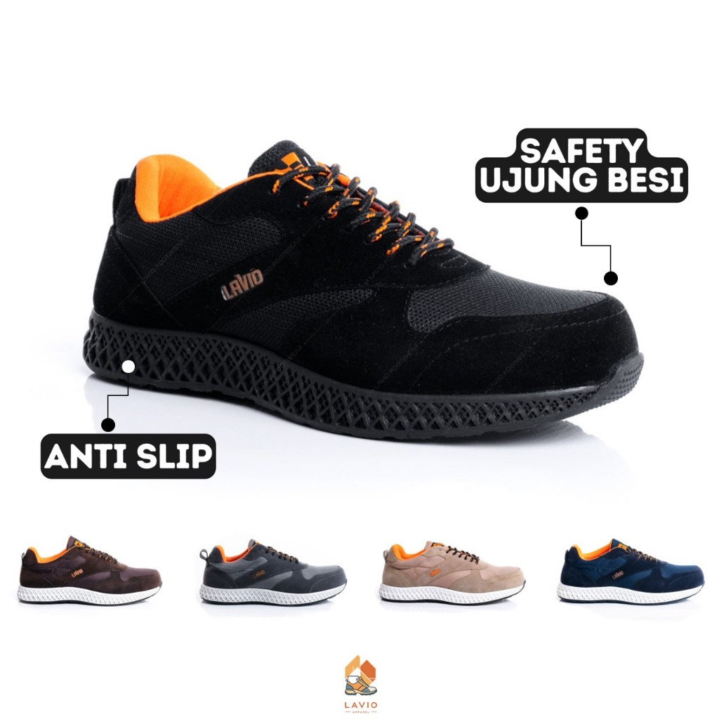 Lavio Sepatu Safety Sneakers Sporty Trendy Premium Lavio Alden