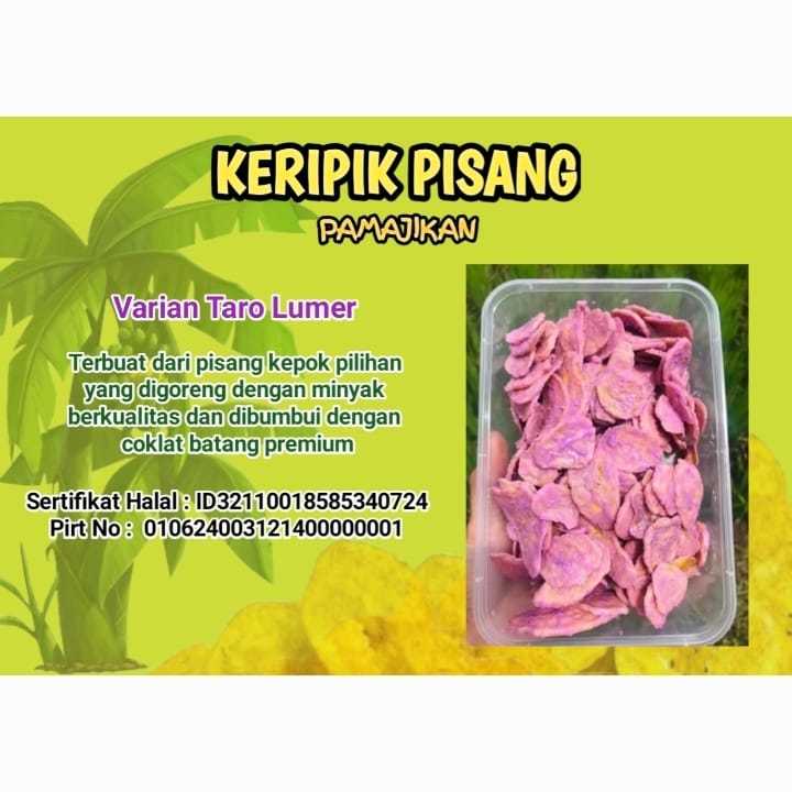 

Keripik Pisang Varian Taro Lumer. 150 Gram. Keripik Pisang. Cemilan Sehat