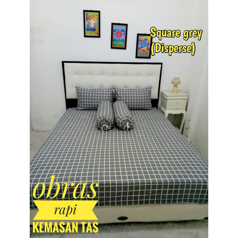 TERBARU [TERLARIS] Sprei Aesthetic Motif Kotak Catur Hitam Putih