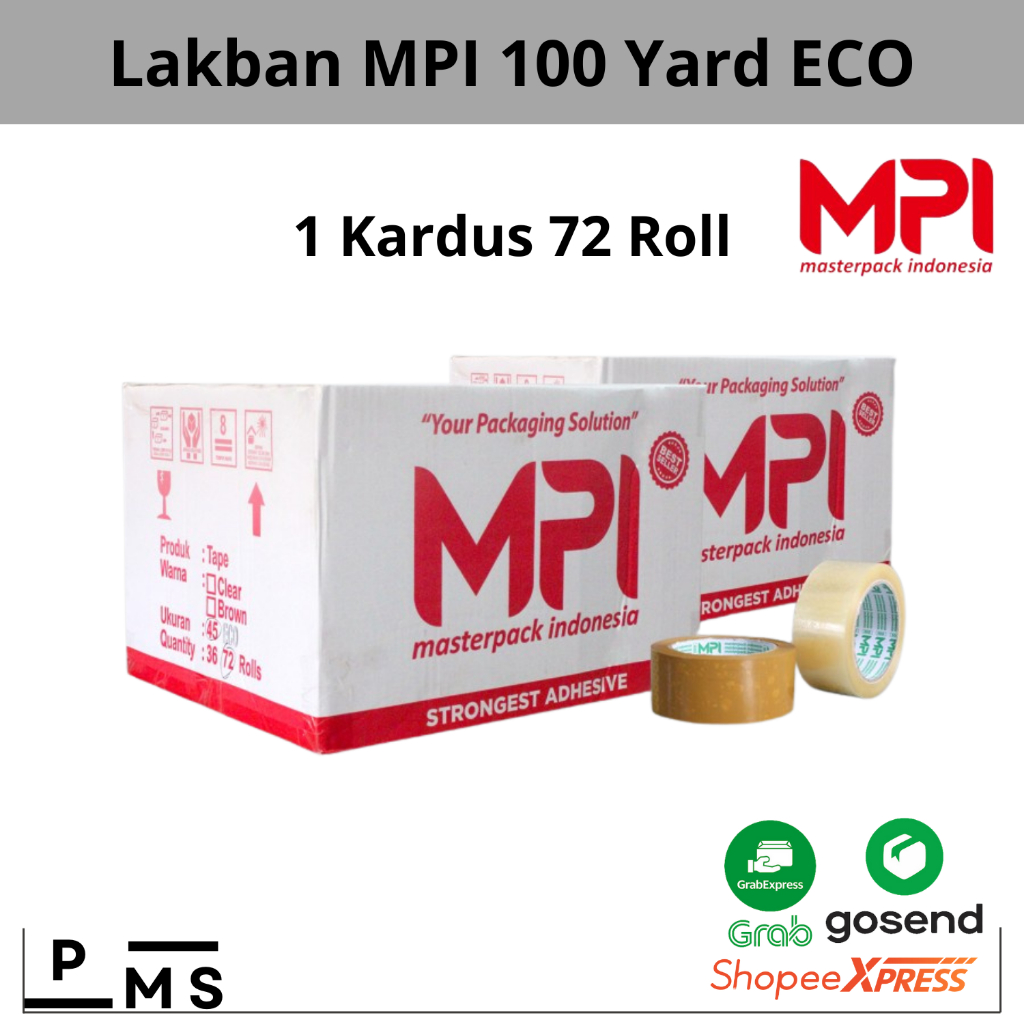 

LAKBAN BENING - LAKBAN COKLAT MPI 45mm x 100 YARD 1 KARDUS 72 PCS MASTER PACK INDONESIA