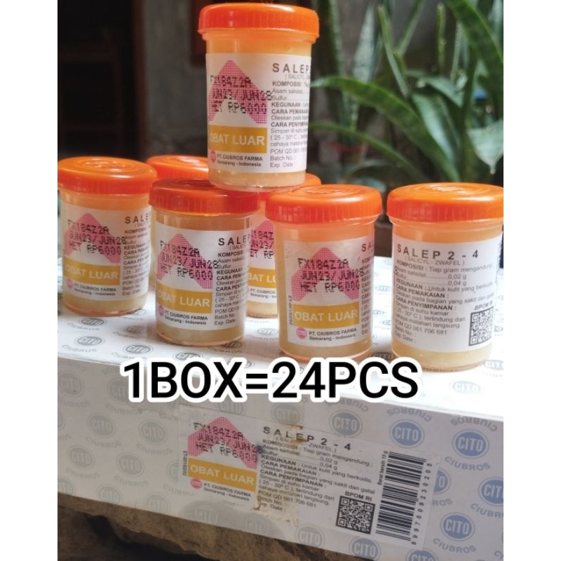 [1BOX]SALEP 2-4 ORIGINAL by cito ciubros BPOM ampuh atasi gatal jamur kulit