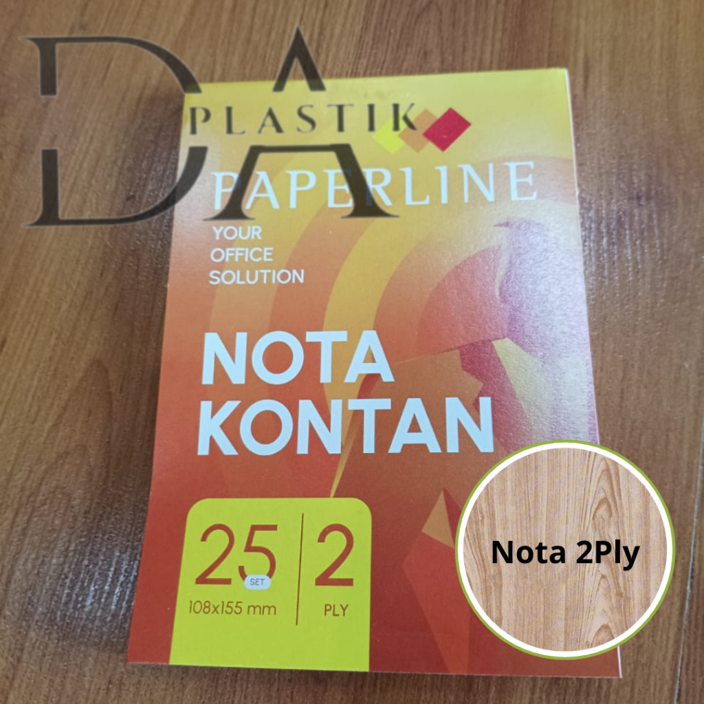 

DA Plastik Nota Kontan Paperline 2 ply Kecil 2ply / 2 rangkap | Nota Rangkap 2