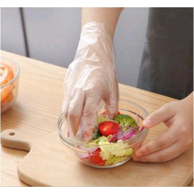 Sarung Tangan PLASTIK Disposable Gloves Sarung Tangan Sekali Pakai SARUNG TANGAN PLASTIK ELASTIS,SAR