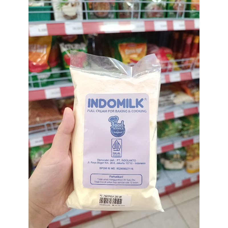 

[ 250 GRAM ] Susu Bubuk Full Cream Indomilk 250 Gram