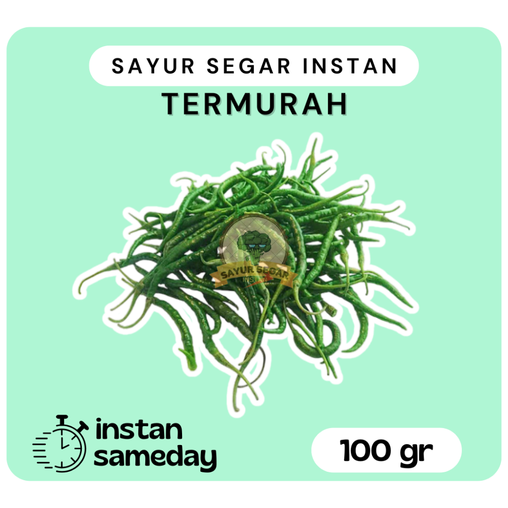 

Cabai Keriting Hijau 100gram