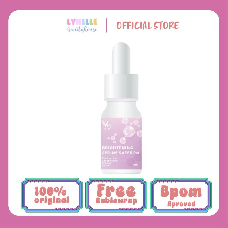 VIES SAFRON BRIGHTENING SERUM SAFFRON VIES NEW PACKAGE SERUM ACNE BRUNTUSAN JERAWAT WHITENING GLOWIN