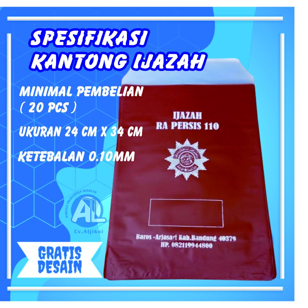

Kantong/Map Raport/Ijazah/Custom