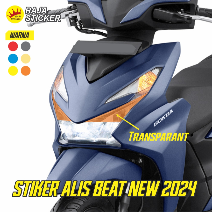 Stiker alis lampu depan beat new 2024