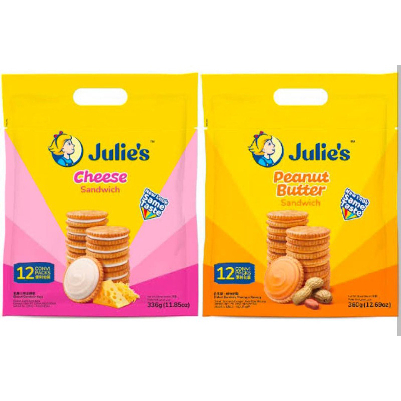 

julie's cheese sandwich / julie's butter sandwich butter isi 12 pack 352g
