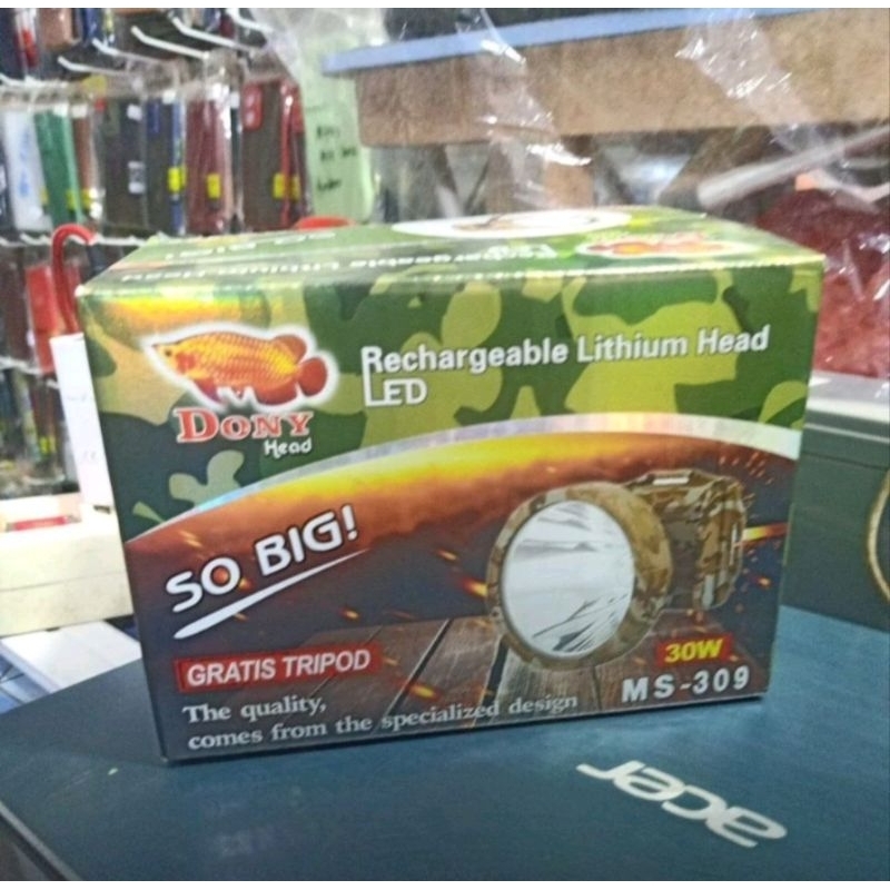 Senter Kepala DONY MS 309 SO BIG GRATIS TRIPOD ORIGINAL