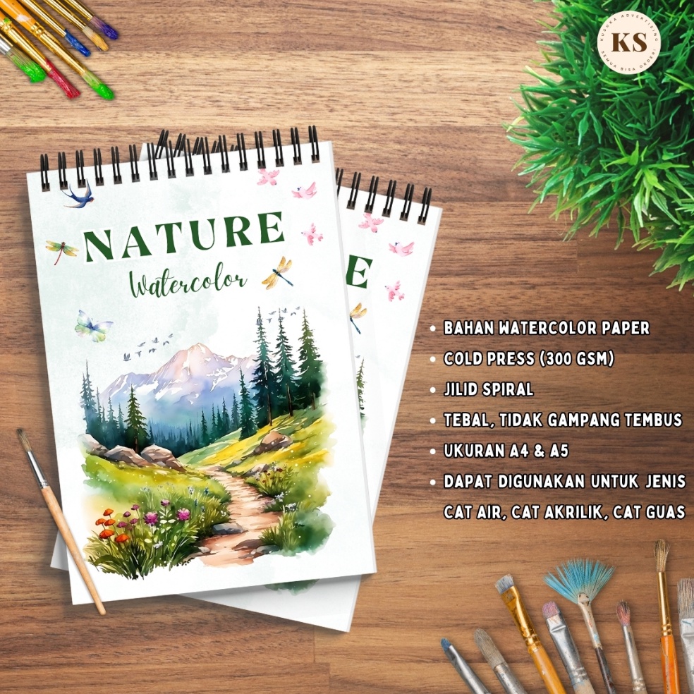 

Get Product WATERCOLOR BOOK TEMA NATURE COLD PRESS 3GSM Buku Sketsa Mewarnai Aesthetic Dewasa Remaja Ukuran A4 A5