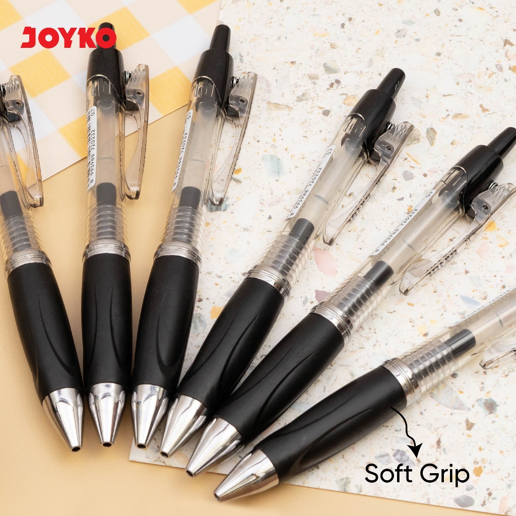 

Joyko Gel Pen Clicker JUMBO CLIP / Pulpen Joyko Cetek KLIP BESAR GP-409