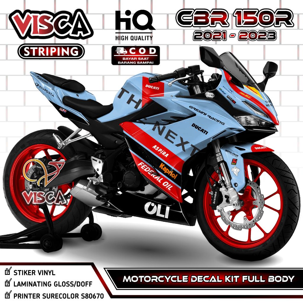 Decal CBR 150R 2021 - Stiker CBR 150R 2021 - Dekal CBR 150R 2021 Full Body - Striping CBR 150R 2021 