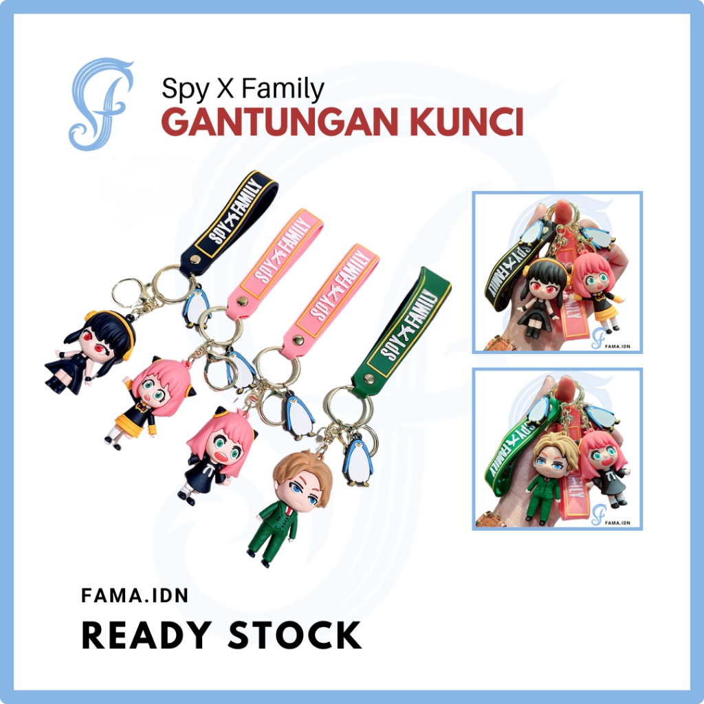 Gantungan Kunci Spy X Family Ganci Kartun Anime Keychain