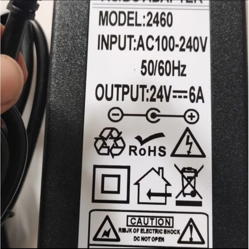 Adaptor DC 24vol 6amperinput AC 100-240volt made in china kualitas bagus